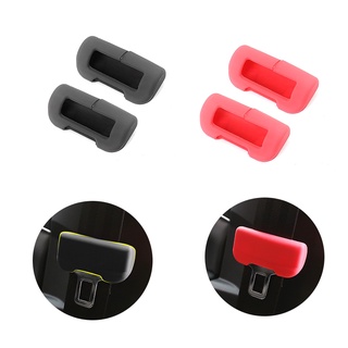 Tesla อุปกรณ์เสริมCar Seat Belt Buckle Cover For Tesla Model 3&amp;am;Y Ford MachE Soft Silicone Collision Avoidance Buckle