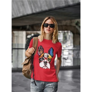 【Hot】Yeskuni Urban Woman T-Shirts Fashion 2022 Female Clothing Oversized T-Shirt Tops Dog Short Sleeve Spain Harajuku Hi