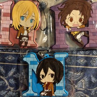 JAPAN ATTACK OF TITAN ANIME MANGA RUBBER STRAP พวงกุญแจ แสตรปยาง ผ่าพิภพไททัน ไททัน อนิเมะ การ์ตูน ญี่ปุ่น มังงะ มิคาสะ