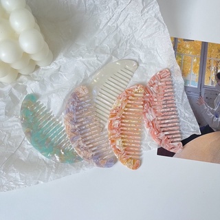 พร้อมส่ง 🌸 marble comb หวีพกพา ลายหินอ่อนสวยๆ ขนาดจิ๋ว 8.5 ซม. แปลงหวีผม