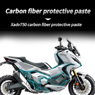 Kodaskin X-ADV750 สติกเกอร์คาร์บอนไฟเบอร์ ป้องกันร่างกาย สําหรับ Honda ADV 750 2021 2022 2023