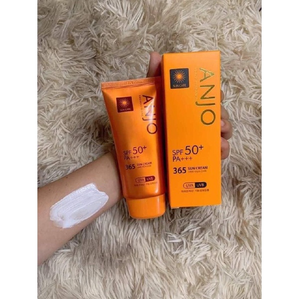 Anjo PROFESSIONAL 365 SUN CREAM - 70G SPF50+ PA+++ SUNSCREEN UVA UVB
