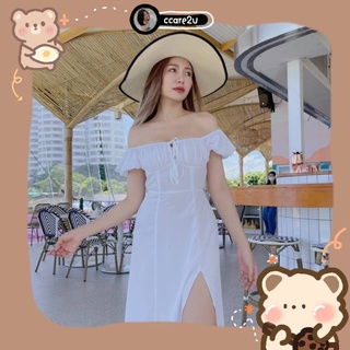 cc🌻 DD349เดรสยาว ผ้าไหมอิตาลี