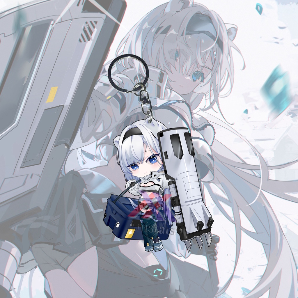 GANTUNGAN Arknights Aurora พวงกุญแจ - พวงกุญแจ - พวงกุญแจ - อะนิเมะ - เกม - AK
