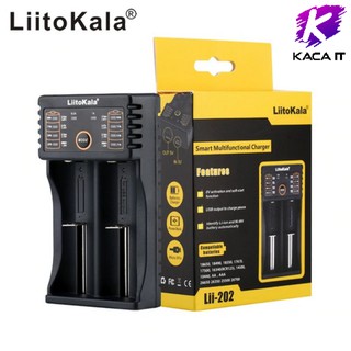 เครื่องชาร์จ 18650 LiitoKala Lii-202 แบบ 2 ช่อง เต็มตัดอัตโนมัติ รองรับ AA / 18650 / Ni-Cd / NiMH / Li-ion / Lifepo4