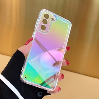 เคสโทรศัพท์มือถือ แบบใส ปิดด้านหลัง ลายเลเซอร์ สีรุ้ง หรูหรา สําหรับ Huawei P30 P40 P50 Pro Nova 7 7SE 8 Pro Y9A Y7A Mate 40 30 Pro honor 50 50SE Y8P