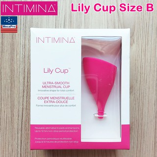 Intimina™ Lily Cup™ Size B ถ้วยอนามัย ถ้วยรองรับประจำเดือน พร้อมถุงเก็บ Menstrual Cup