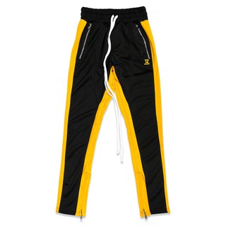 TZ worldwide TZ TRACK PANTS (BLACK/YELLOW)