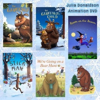 Gruffalo แผ่นขาว  มีทั้งหมด 5 เรื่อง "Julia Donaldson Animation DVD"