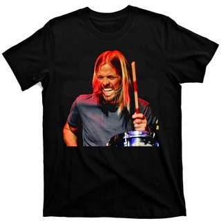 เสื้อยืด ผ้าฝ้าย พิมพ์ลาย Taylor Hawkins Foo Fighters Thank You สําหรับผู้ชาย