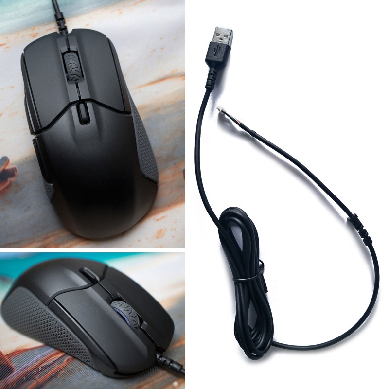 Lucky USB Mouse Lines Wire Mice Cable Repair เชือกร่มสําหรับ SteelSeries Rival 310