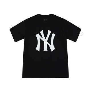 Mlb3D Printed Short Sleeves 2019 New Korean Version Baitao Sports T-shirt Ins Style Men and Women Half Sleeves