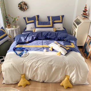 🔥เก็บโค้ดหน้าร้าน🔥[PRE-ORDER]เซ็ตผ้าปูที่นอนลายการ์ตูน Donald duck  ผ้า Long Staple Cotton 100% BNX0560