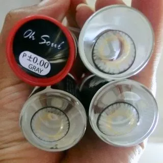 💟 Oh soul (14.5) Ohsoul Pitchylens Pretty doll (จัดยี่ห้อที่มีพร้อมส่ง)สายตา -00 ถึง -1000 brown gray บิ๊กอาย คอนแทคเลน