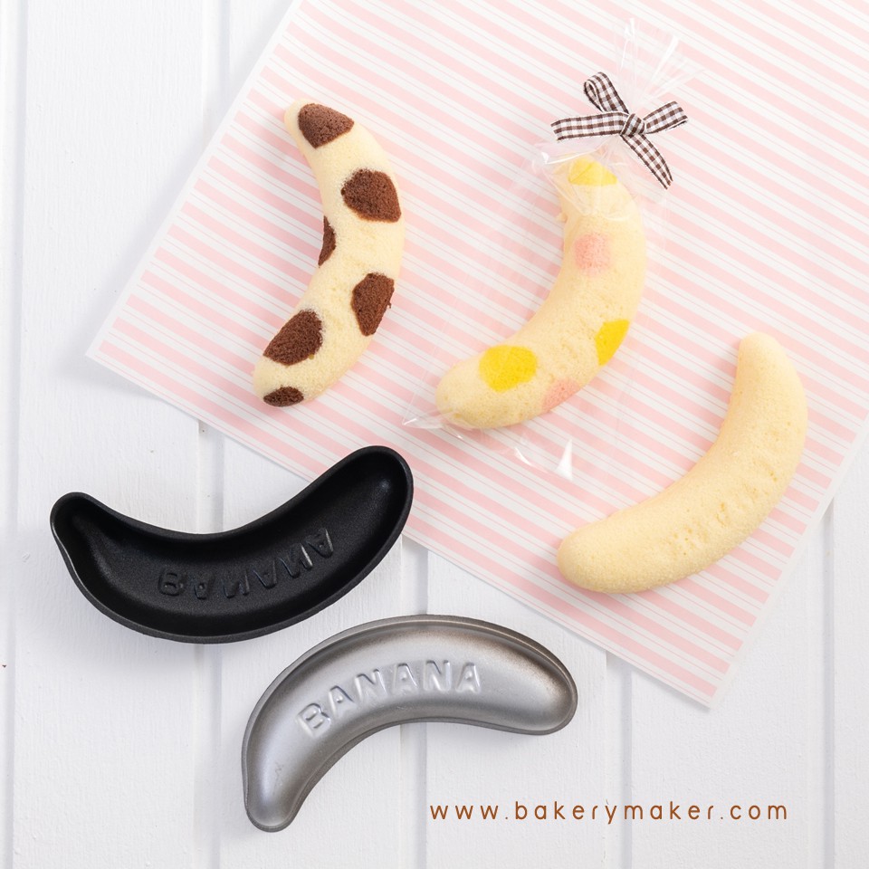 พิมพ์รูปกล้วยหอม เทฟลอน 1 ชิ้น made in Korea (เคลือบเทฟล่อน 1ด้าน) Banana cake mold พิมพ์เค้ก เกาหลี พิมพ์เค้กกล้วยหอม