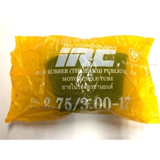 ยางใน IRC 2.75/3.00 -17" หรือ 90/90-17"  ใช้สำหรับรถมอเตอร์ไซด์ทั่วไป