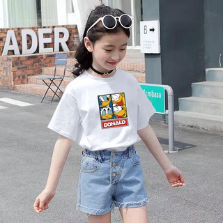 พร้อมส่ง🚚เสื้อยืด🌸เสื้อยืดเด็ก เสื้อยืดเด็กผู้หญิง🌸เสื้อยืดคอกลมแขนสั้นเด็กฤดูร้อน 🌸เสื้อยืดเด็กผู้หญิง