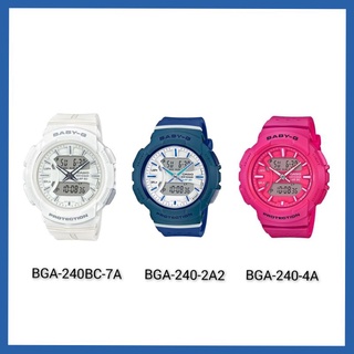 Baby-G👉Bga-240BC-7ขาว Bga-240-4/7ชมพู,น้ำเงิน 👉ของแท้💯%