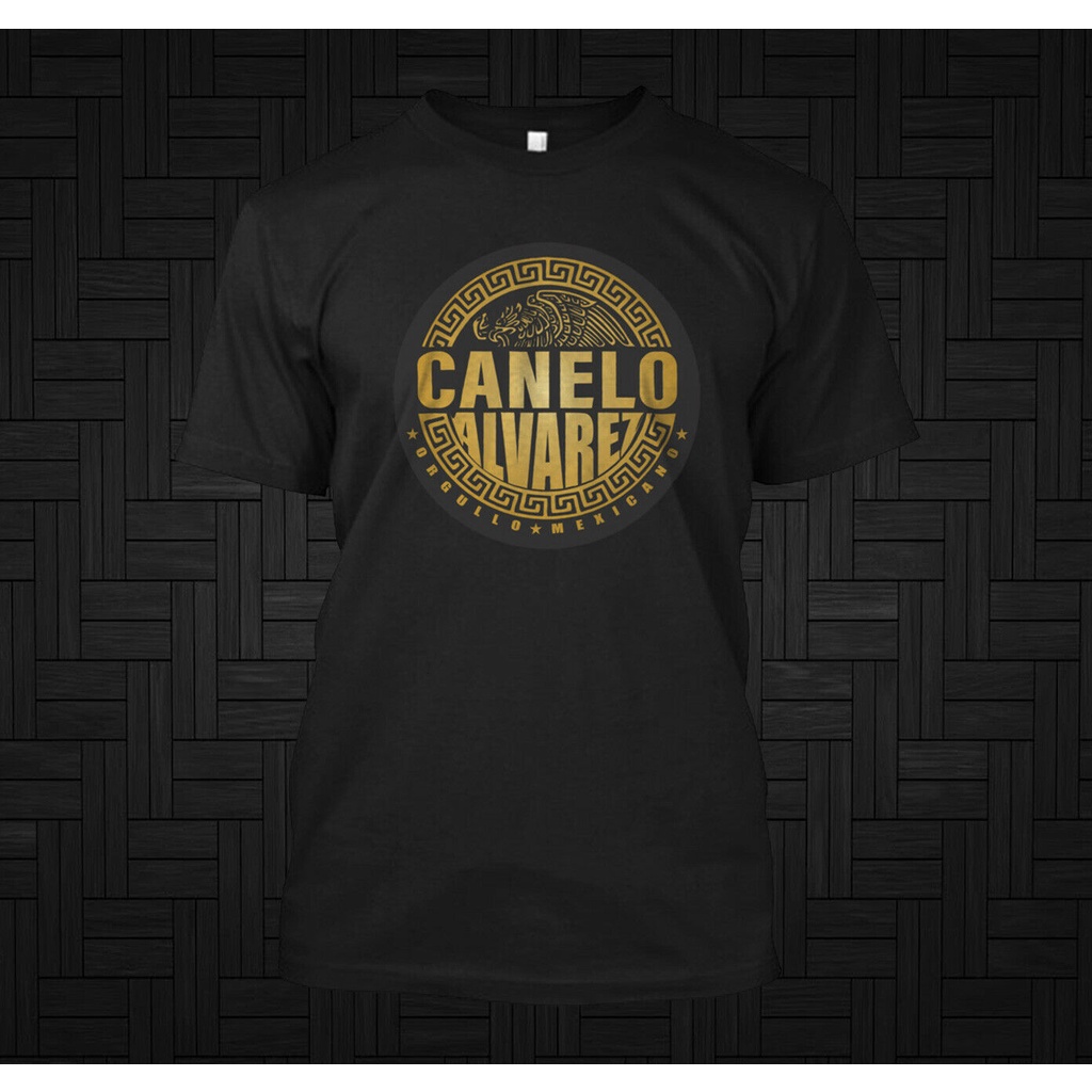 เสื ้ อยืดลายตลก Canelo Alvarez Orgullo Mexicano เสื ้ อยืดแบบกําหนดเอง