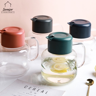 SWEEJAR กาต้มน้ําแก้วบอโรซิลิเกต พร้อมที่จับ ทนความร้อน 1500 มล.