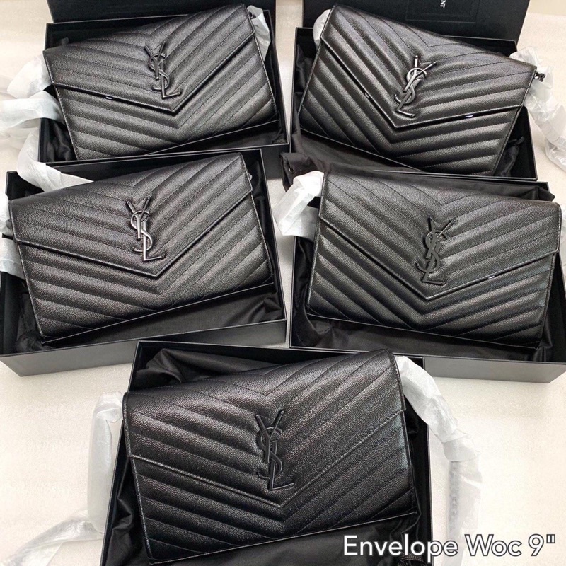(ไม่มี+FEEใดๆ)ถูกที่สุด ของแท้100% New💯 Ysl woc 9”
