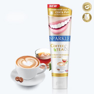 ซื้อ 1 แถม 1 Sparkle Coffee &amp; Tea Drinker ยาสีฟัน สปาร์คเคิล คอฟฟี่ แอนด์ ที ดริงเกอร์ แถมขนาด 50 กรัม