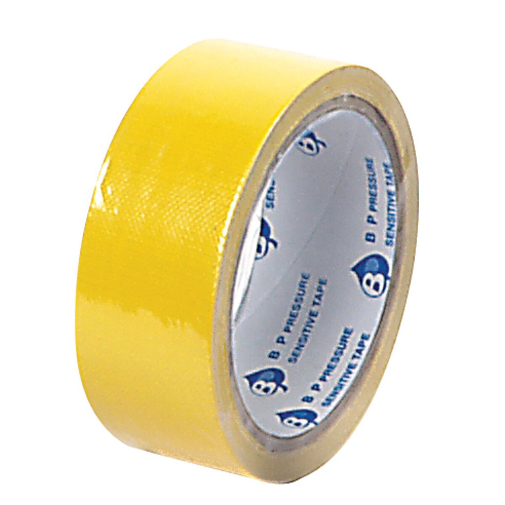 เทปผ้า 1.5นิ้วx8หลา สีเหลือง ใบโพธิ์ Cloth tape 1.5 inches x8 yards yellow