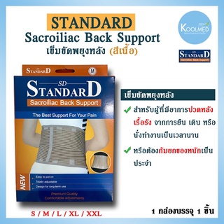 🔥พร้อมส่ง🔥เข็มขัดพยุงหลัง LS Support รุ่น 207 ยี่ห้อ Standard สีเนื้อ