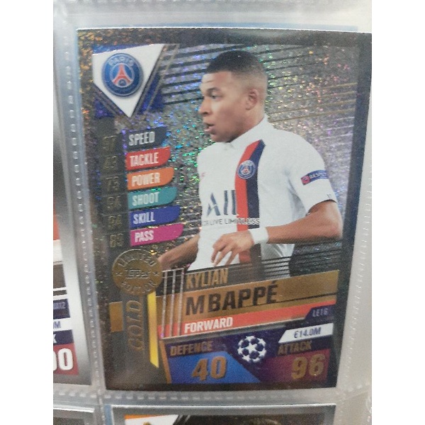 Match attex101 Mbappe,neymar การ์ดบอล