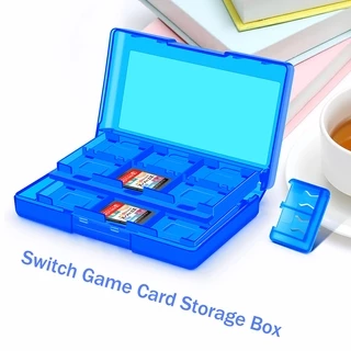 สวิตช์การ์ดเกมกล่อง 24+2 ช่องพลาสติกแข็งโปร่งใสสําหรับ Nintendo SWITCH/ SWITCH Lite OLED Card Case SWCKHF