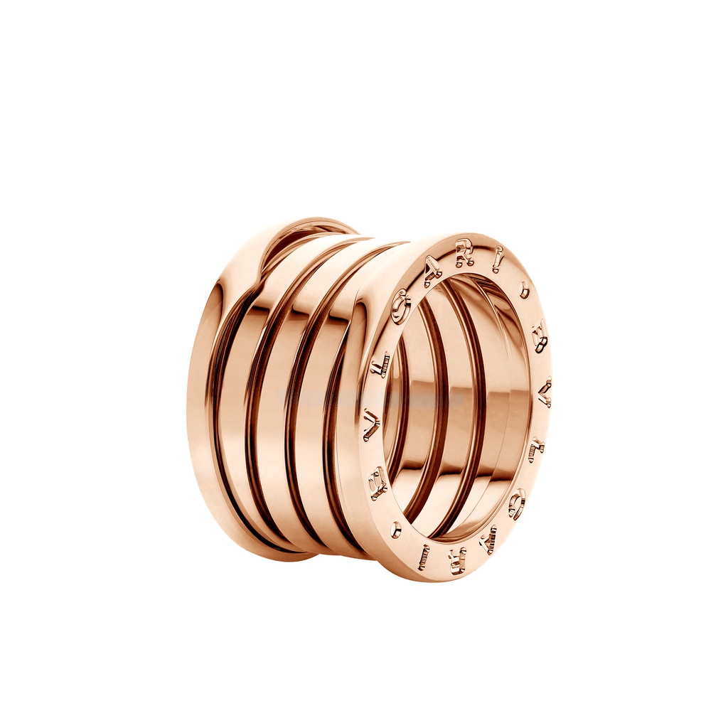 แหวนสี ่ วง B.zero1 ใหม ่ 18 Kt สีเหลืองทอง