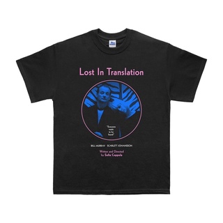 ผ้าฝ้ายแท้เสื้อยืด พิมพ์ลาย Lost TRANSLATION - EVERYONE WANTS TO BE FOUND FILM TV-SERIES สําหรับผู้ชายS-4XL