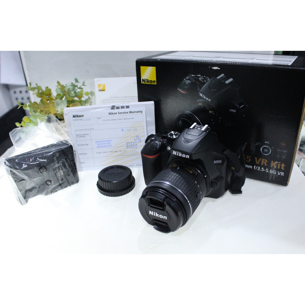 Nikon D3500 + Lens AF-P DX 18-55mm f3.5-5.6 VR  มือสอง ยกกล่อง