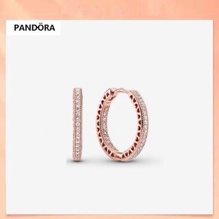 Pandora ต่างหูห่วงเงิน 925 แวววาว