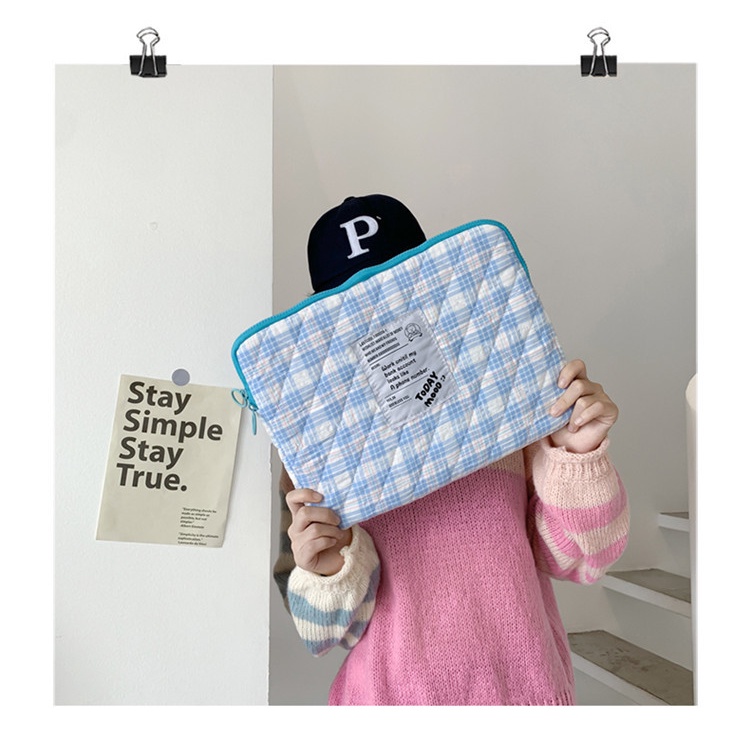 2022 new Korea ins  tablet bag storage bag 11  inch ipad pouch bread 14 inch tablet cases