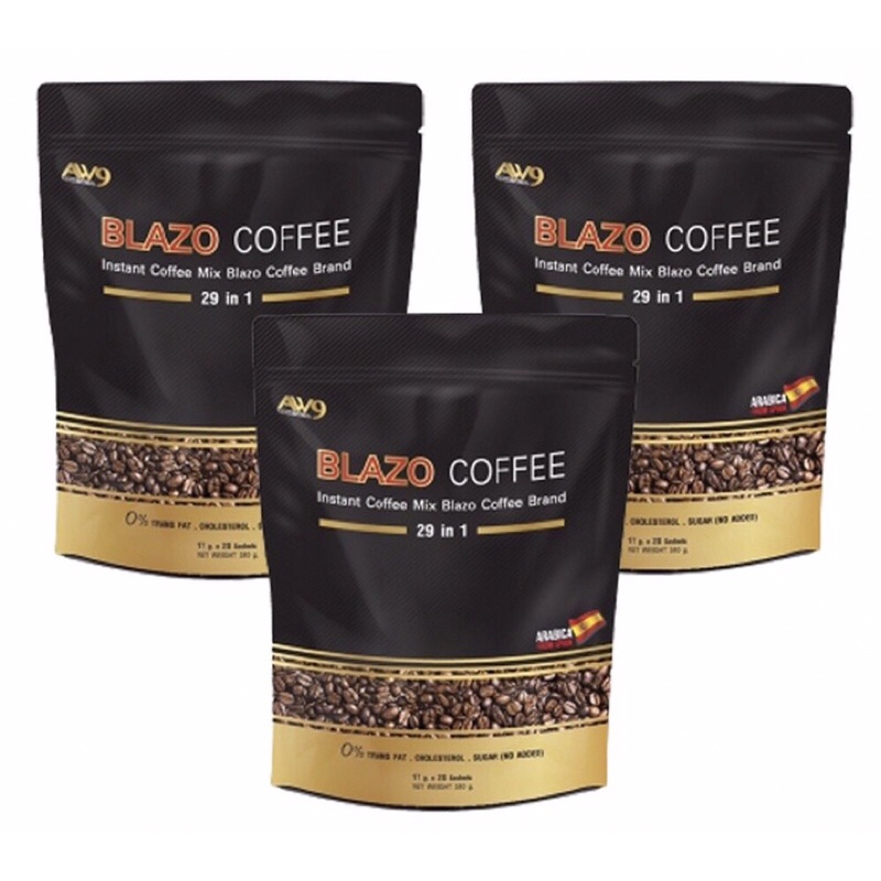 (3ห่อ) BLAZO COFFEE กาแฟ ตรา เบลโซ่ คอฟฟี่ กาแฟเพื่อสุขภาพ ด้วยสารสกัด ...