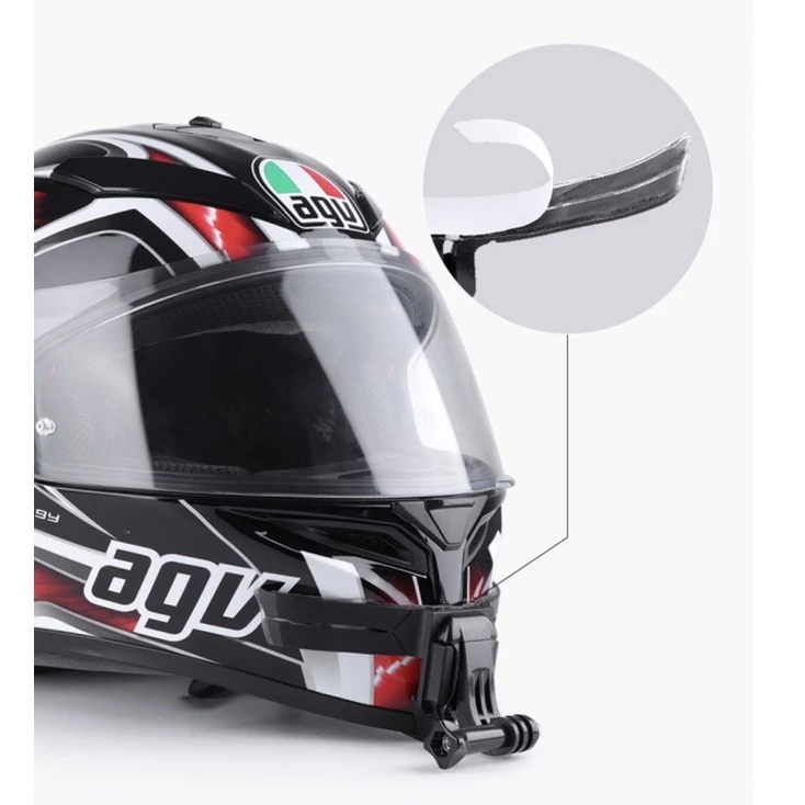 ขาติดหมวกกันน้อค แบบดัดงอได้ สำหรับ กล้องโกโปร กล้องแอคชั่น Motorcycle helmet Bracket for GOPRO/Action Camera ขาติดหมวก thumbnail 6