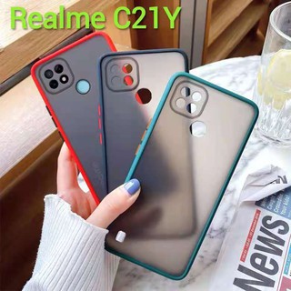 Realme C21Y(พร้​อมส่งในไทย)เคสขอบนิ่มหลังแข็งขุ่นคลุมกล้องRealme C25Y/Realme C21Y