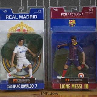 Jinnstore โมเดลตุ๊กตาฟิกเกอร์ FCB ARCELONA Lione Messi 10 REAL MADRID Cristiano Ronaldo 7 ของเล่น ของสะสม ของขวัญ