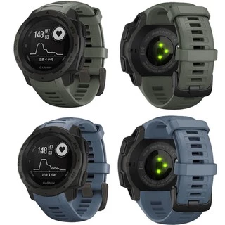 Soft Silicone สายนาฬิกา Garmin Instinct / สาย Garmin Instinct 2 / Instinct Tactical / Solar / Esports Replacement Strap Band 2 Wristband