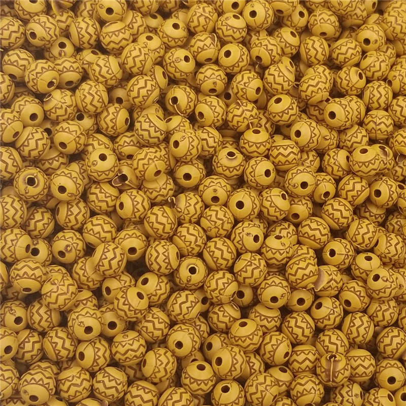 ลูกปัดไม้อะคริลิค สีพื้น สําหรับทําเครื่องประดับ DIY ขายส่ง 20-100 ชิ้น - รูปที่ 4