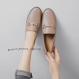 (DETMAR90ลดไป 90.-) Brow Shoes รองเท้าคัชชู รุ่นห่วง ไซส์ 35-44 มีไซส์ใหญ่