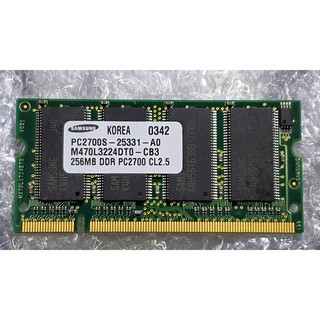 RAM laptop Samsung 256MB DDR 333 / PC2700S-25331-A0 CL2.5 #M470L3224FT0-CB3