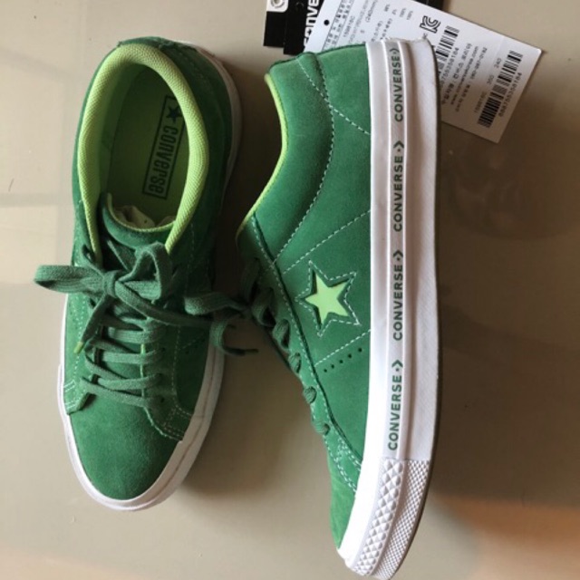 CONVERSE ONE STAR OX 💚💚 รองเท้าผ้าใบสีเขียว