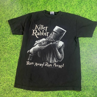 2005 Monty Python Killer Rabbit Run Away! วิ่งไป! เสื้อยืด ขนาดกลาง