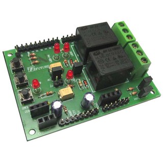 FutureKit FA1414 บอร์ดทดลองรีเลย์ 2 ตัว (ชุดลงปริ้นท์)