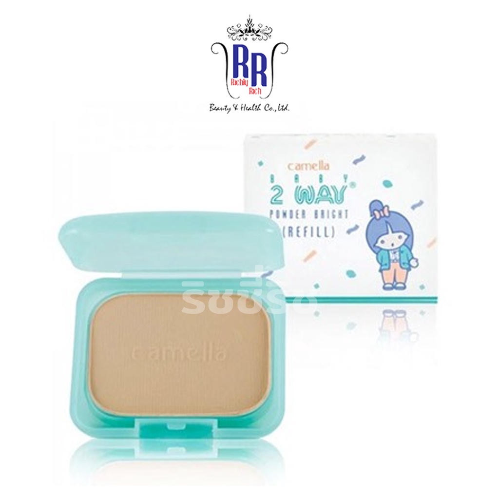 🔸แท้|ส่งไว🔸CAMELLA แป้งคาเมลล่า แป้งทูเวย์ Baby 2-Way Powder Bright รีฟิล แป้งเบบี้ แป้งพัฟ แป้ง คาเมลล่า เบบี้