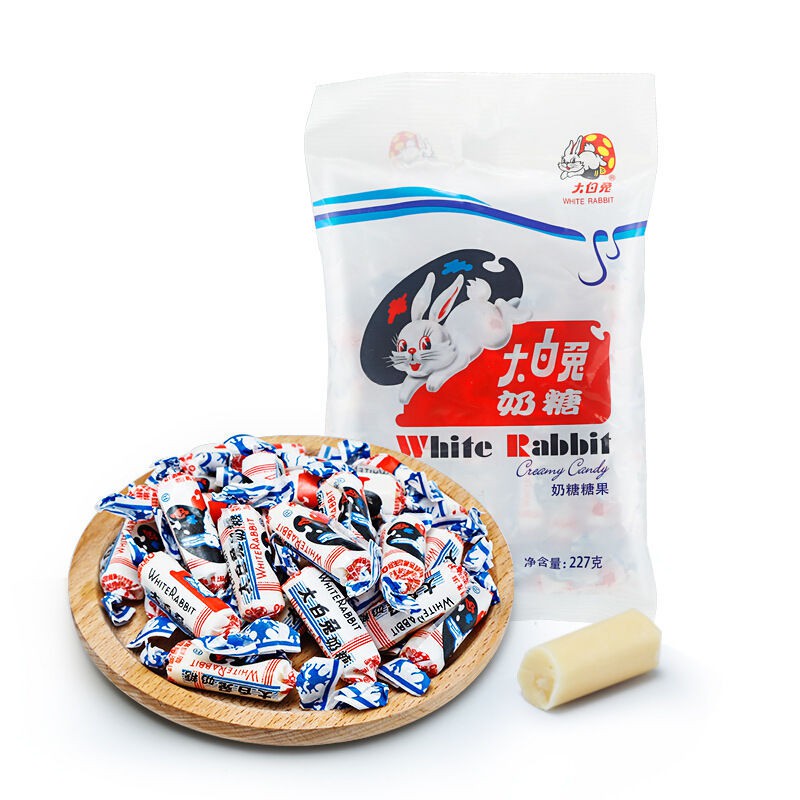 ลูกอม卍 [ราคาโรงงาน] White Rabbit Original Toffee 227g Shanghai ...