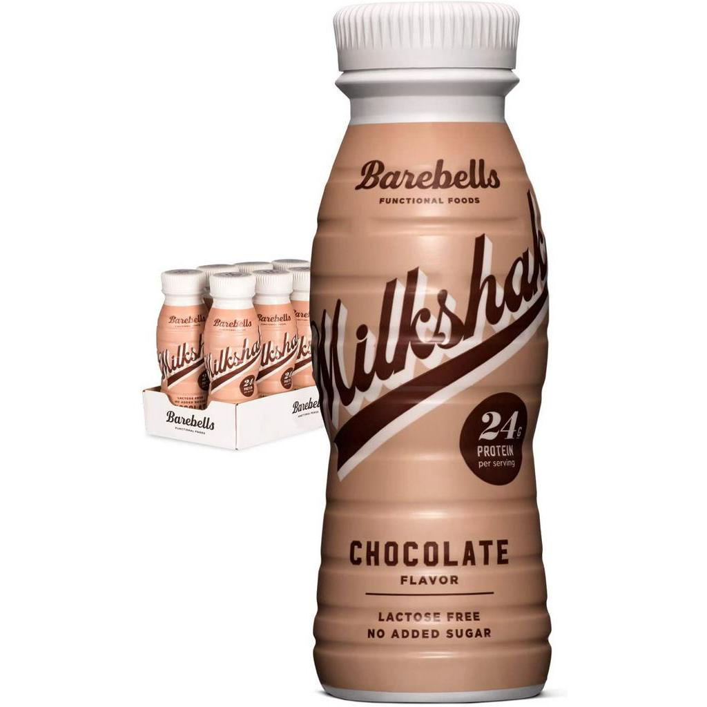 Barebells Protein Milkshake Chocolate Flavor Lactose Free โปรตีนมิลค์เชคช็อกโกแลต (8 x 330ml