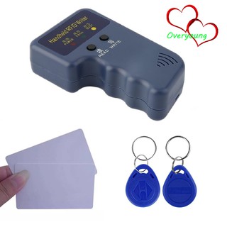 New 125KHz Handheld RFID ID Card Copier Reader Writer with 2 Writable Tags 2 Cards